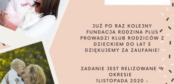 Klub Rodziców z dziećmi do lat 3 - kontynuacja
