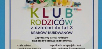 Zapraszamy do Klub Rodziców w Kurdwanowie 